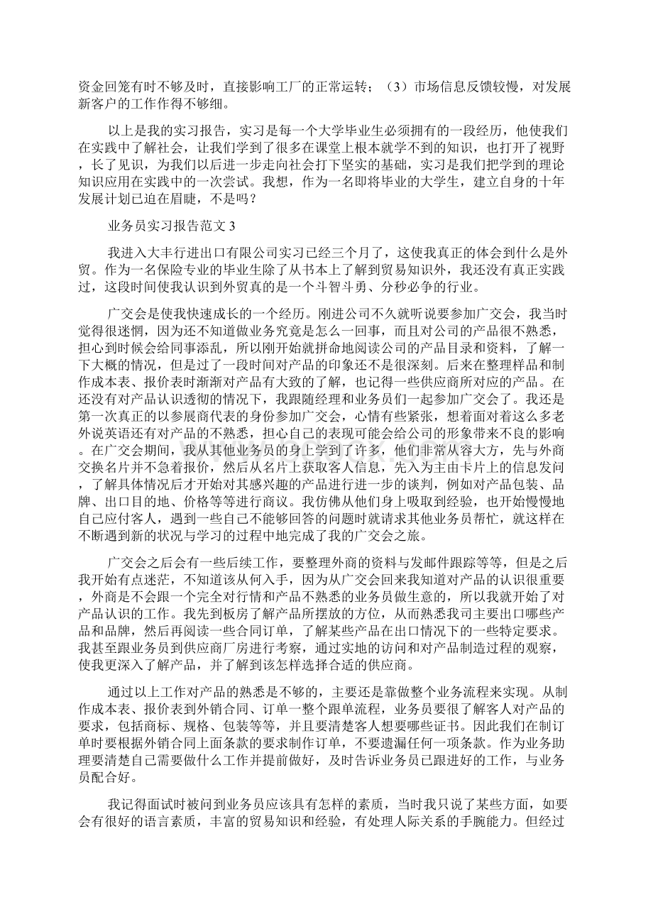 业务员实习报告范文4篇.docx_第3页