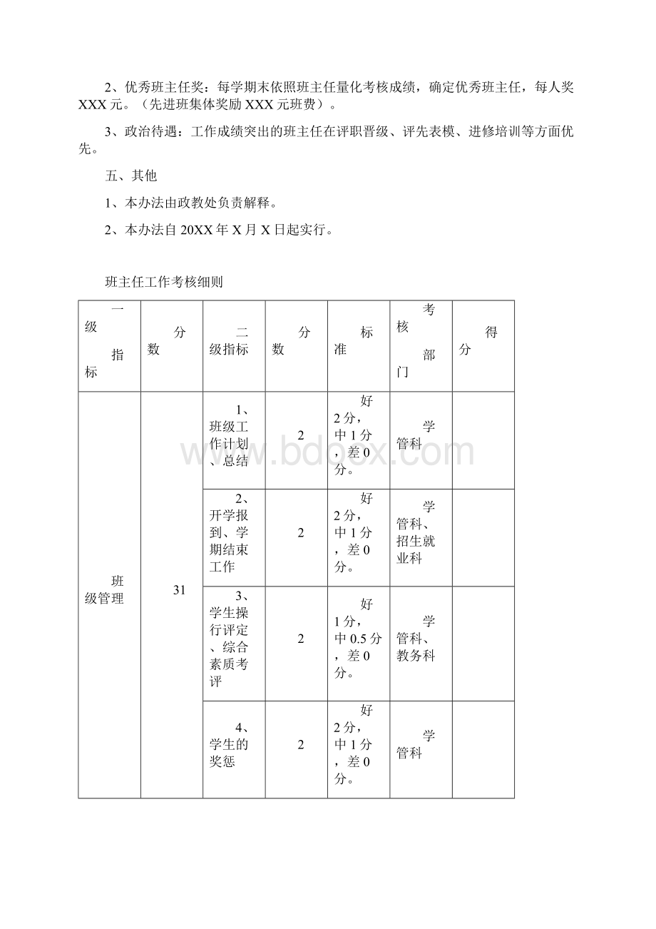 班主任量化管理办法Word文档下载推荐.docx_第2页