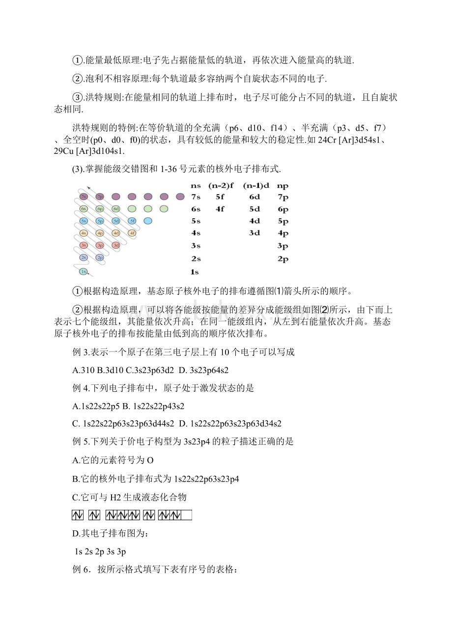 高三化学一轮复习选修3物质结构与性质全套教学案人教版Word文件下载.docx_第2页