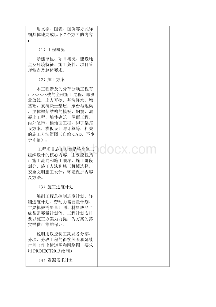 毕业设计任务书施工组织设计.docx_第2页