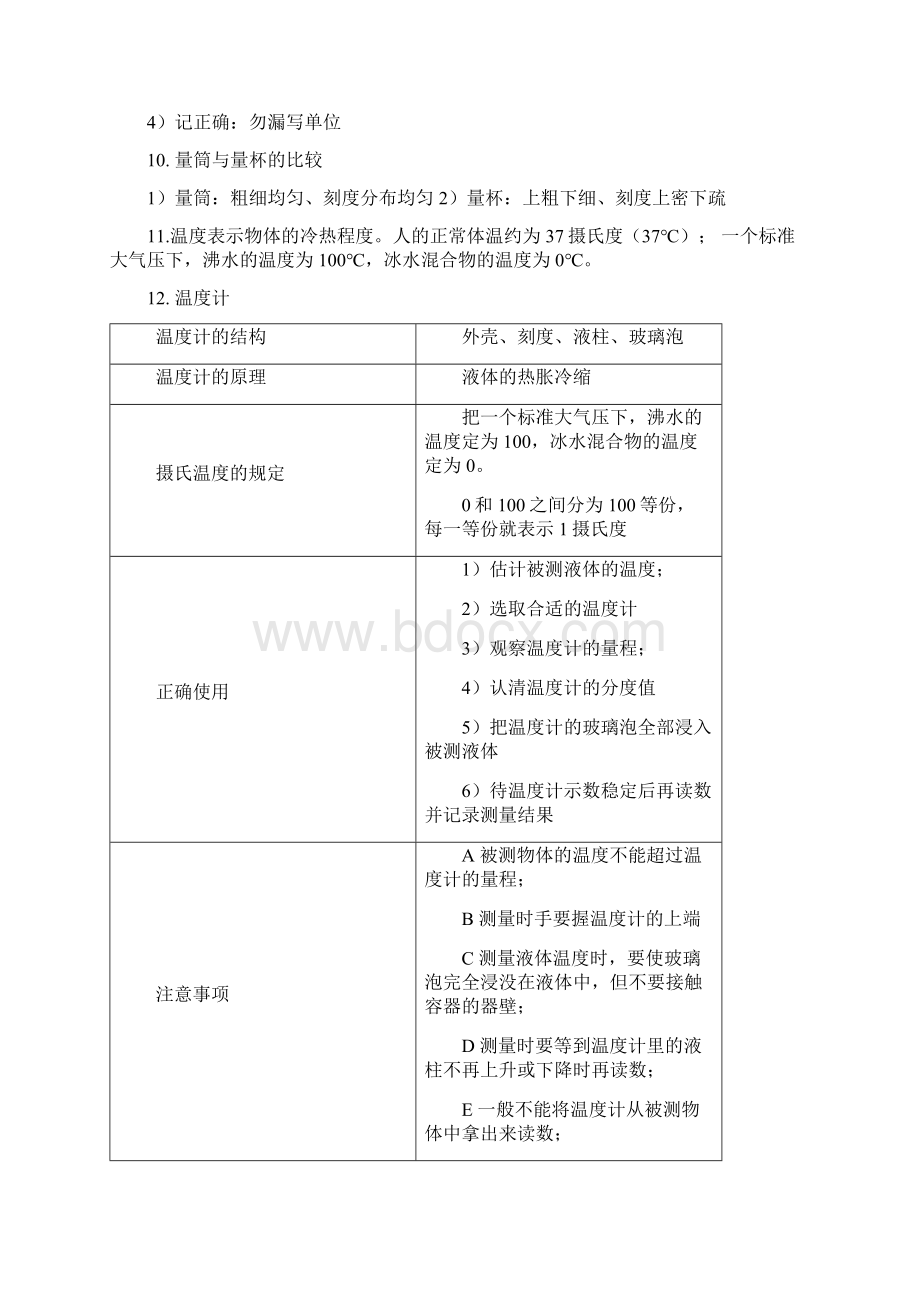 新版浙教版七年级上科学知识点总结Word文档下载推荐.docx_第3页