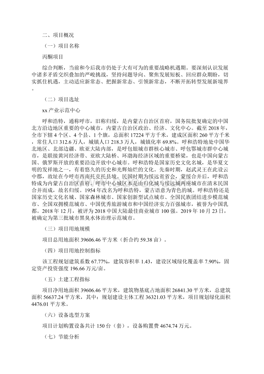 丙酮项目立项申请报告模板范文.docx_第3页