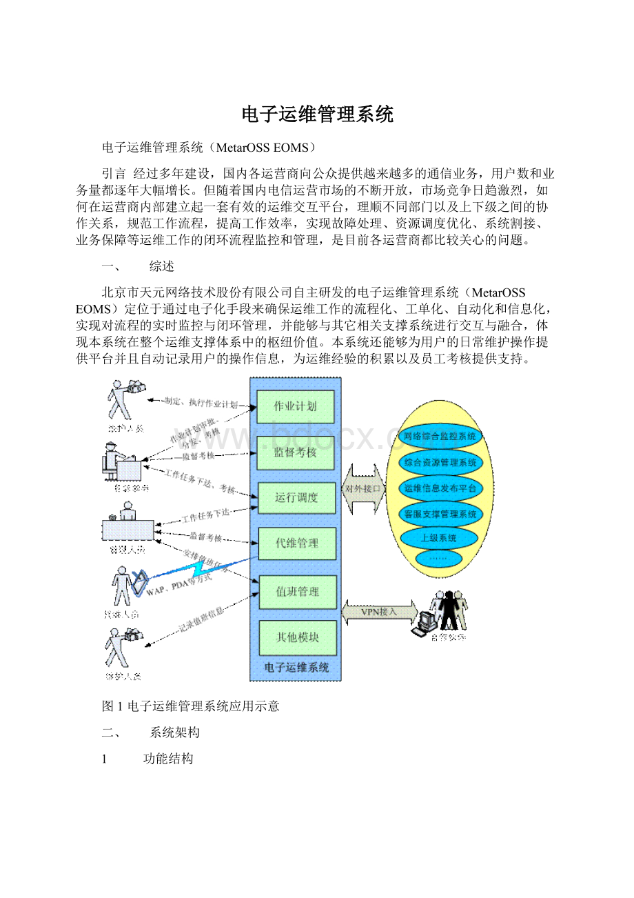 电子运维管理系统Word下载.docx