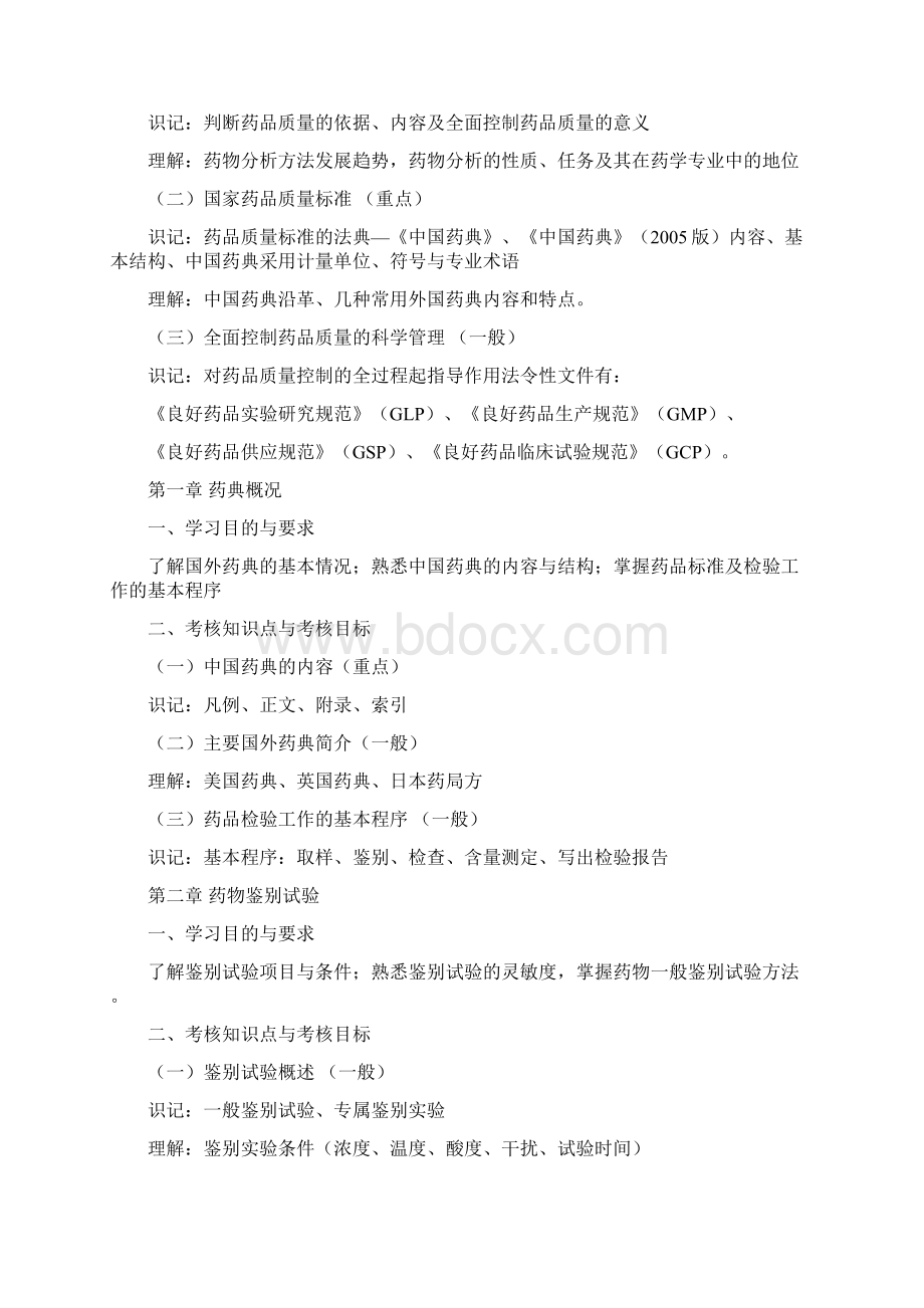 药物分析教学大纲福建教育考试院.docx_第2页