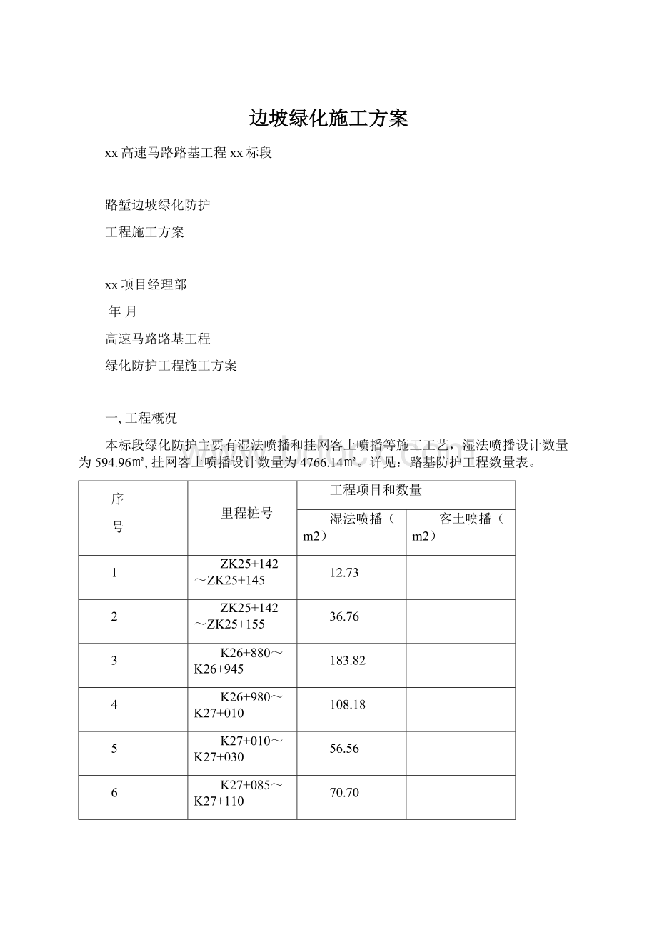 边坡绿化施工方案.docx