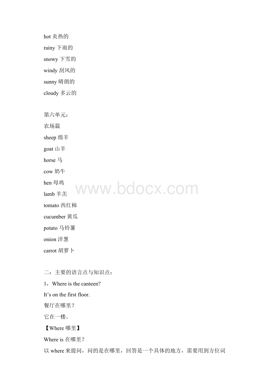 小学英语PEP四年级下册知识点复习.docx_第3页