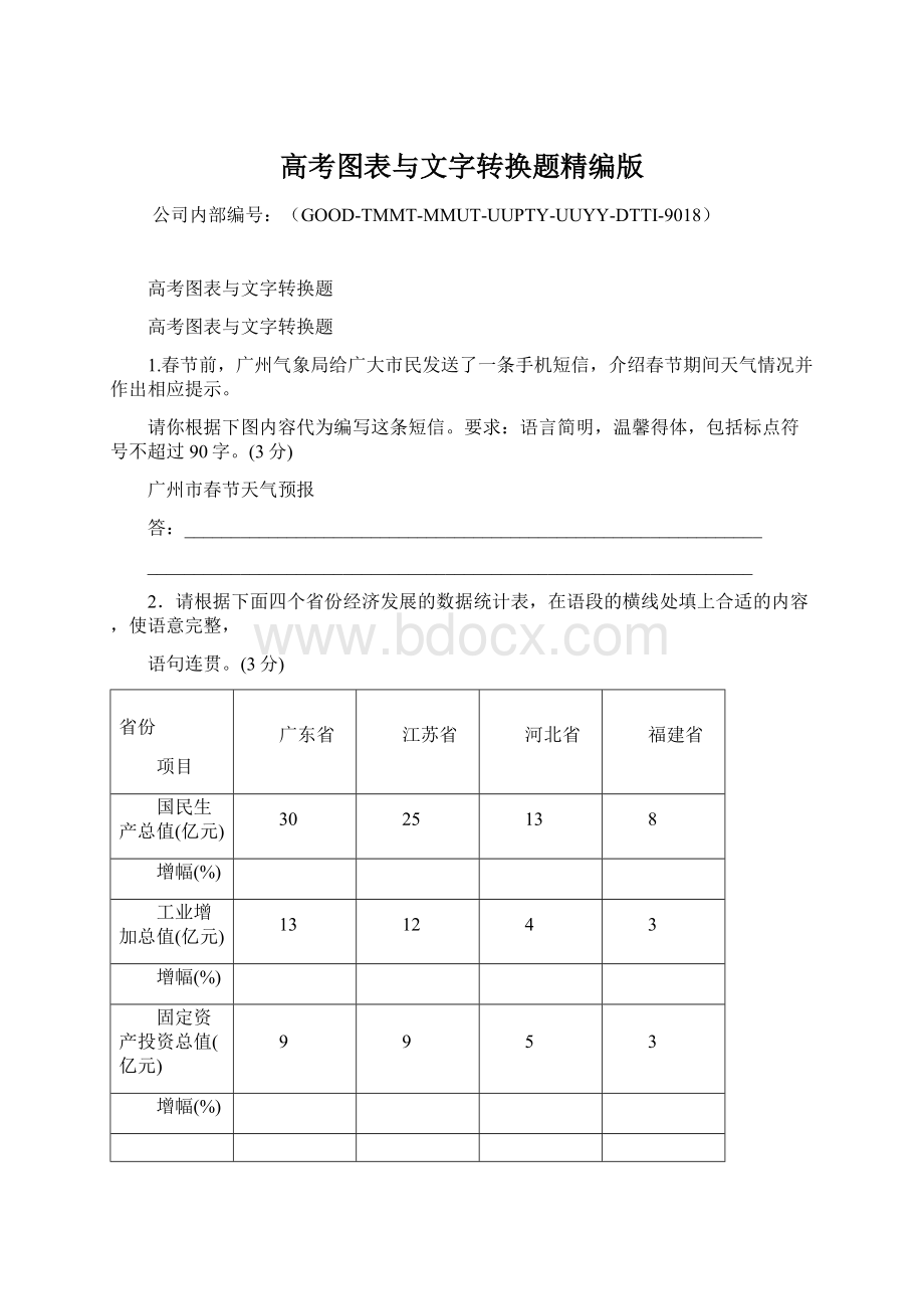 高考图表与文字转换题精编版.docx_第1页