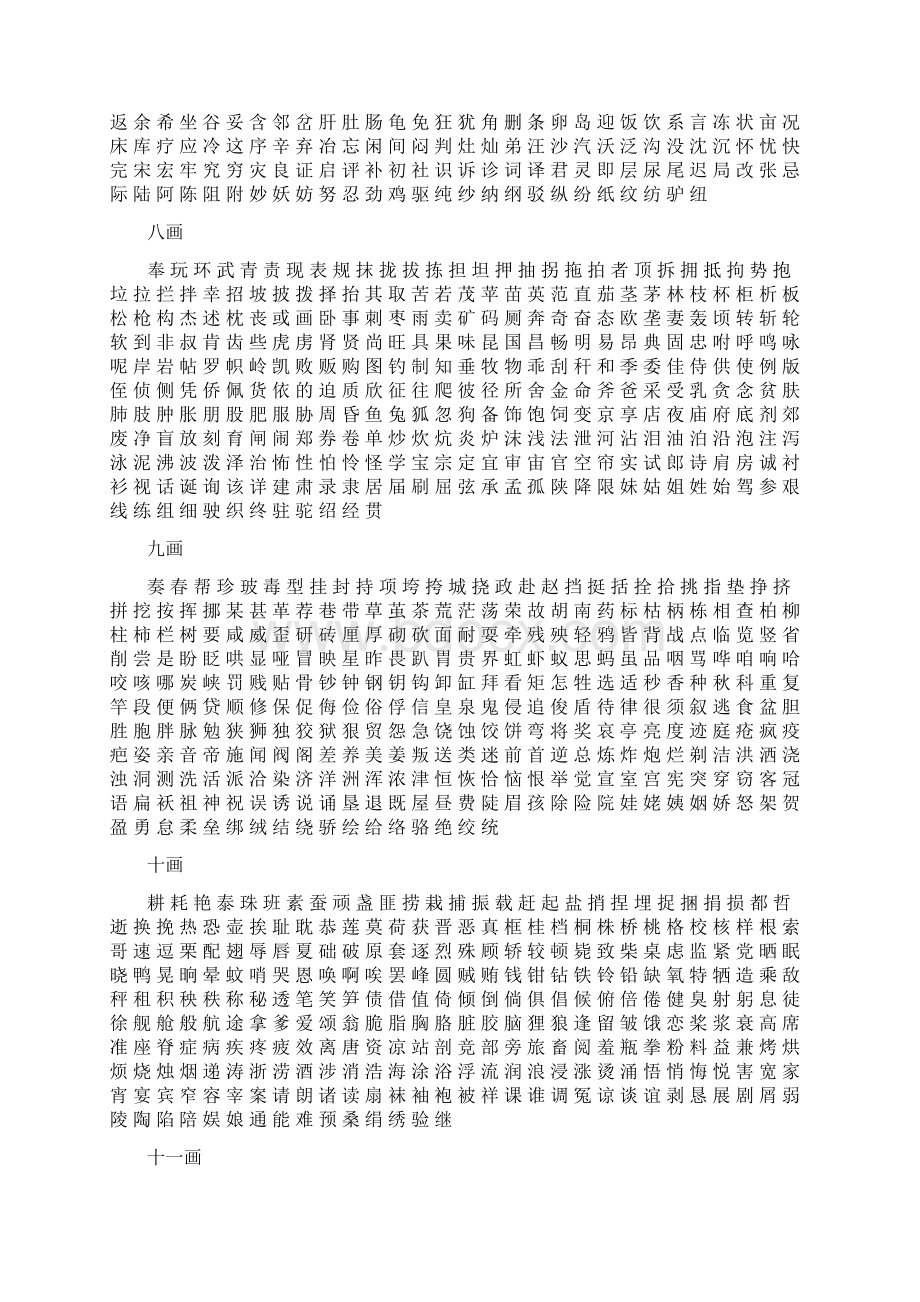 3500常用汉字要点Word文件下载.docx_第2页