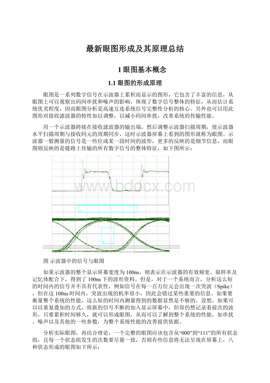 最新眼图形成及其原理总结.docx_第1页