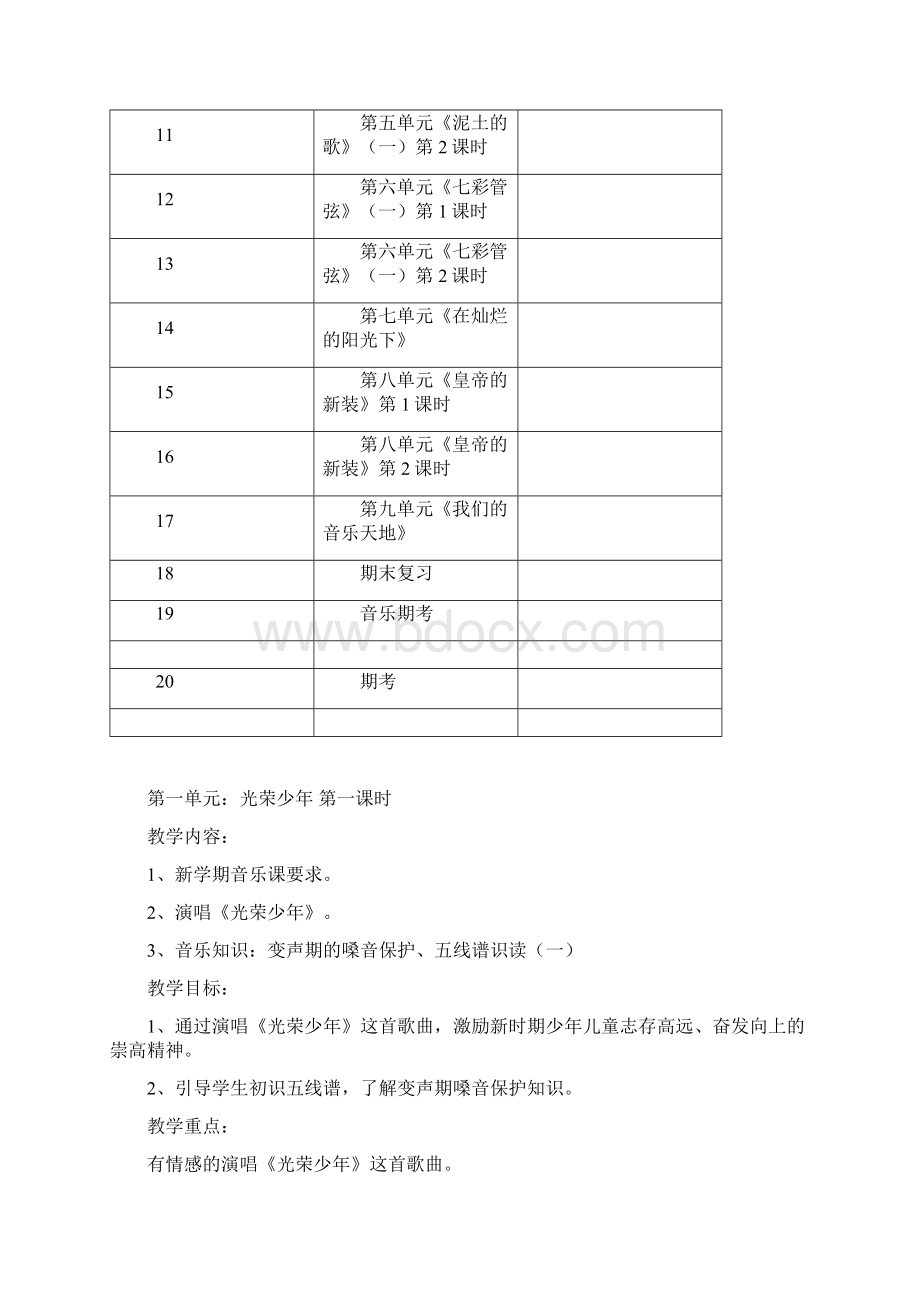 七年级上册音乐教案全套电子教案Word格式文档下载.docx_第2页