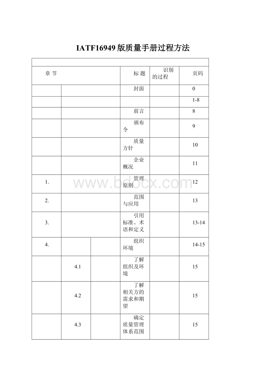 IATF16949版质量手册过程方法.docx_第1页