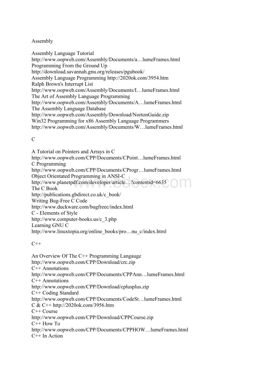 195本免费的在线编程类书籍 全是E文文档格式.docx_第2页