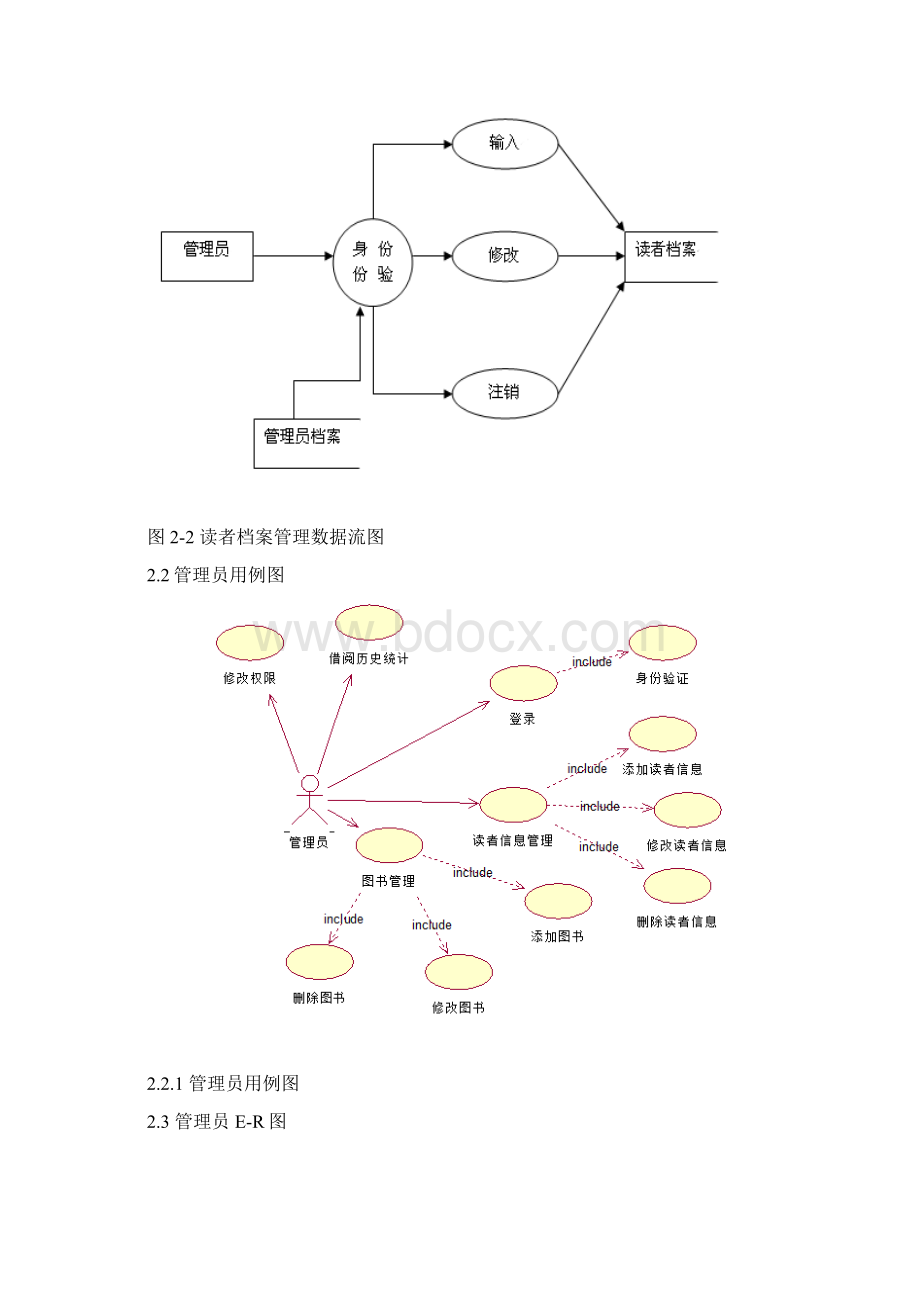 图书馆管理系统管理员功能模块Word文档格式.docx_第3页