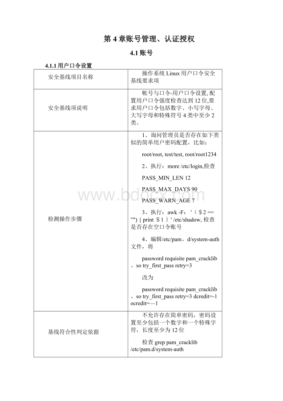 Linux系统安全配置基线范本模板.docx_第2页