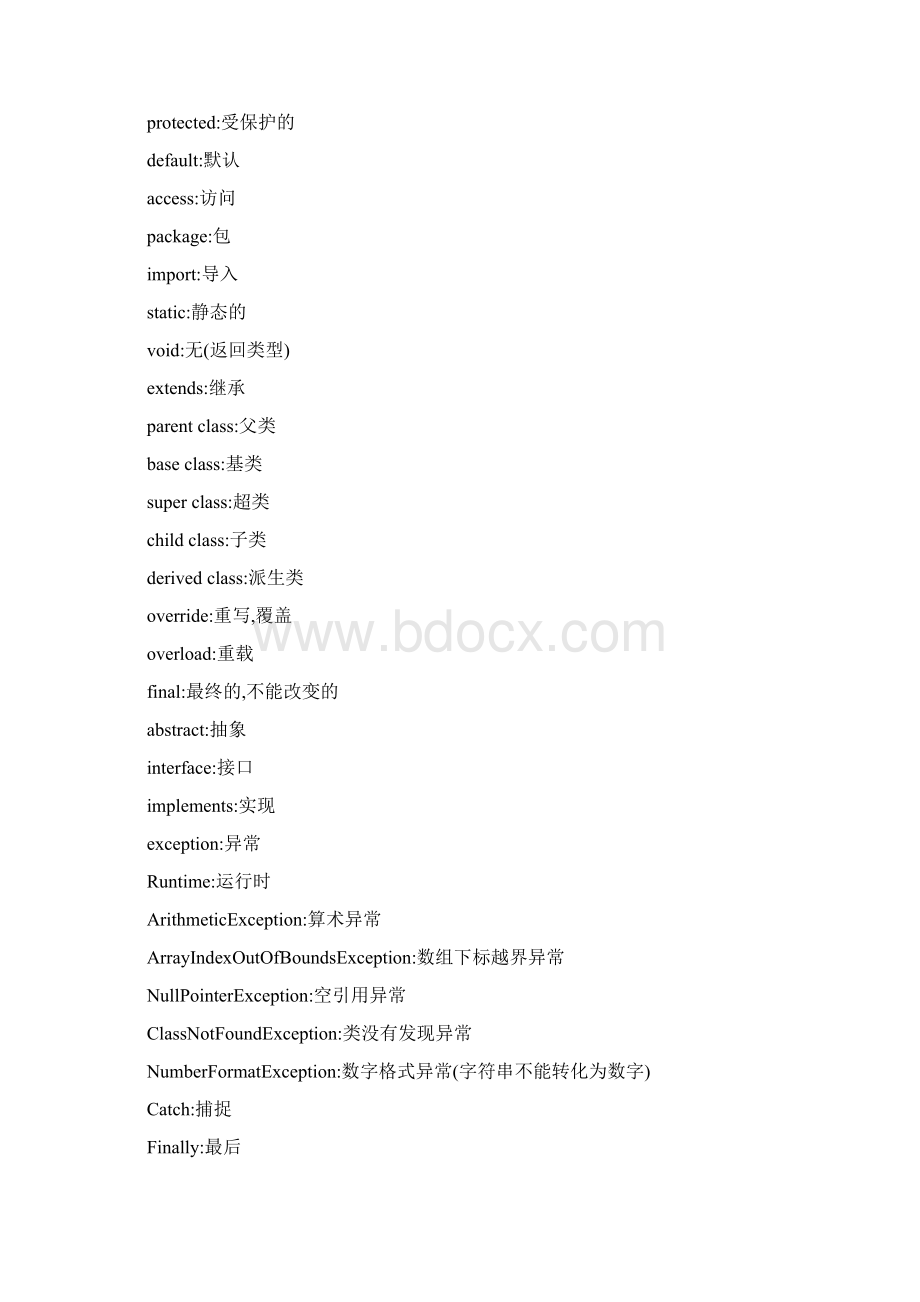 JAVA编程常用英文单词汇总.docx_第2页