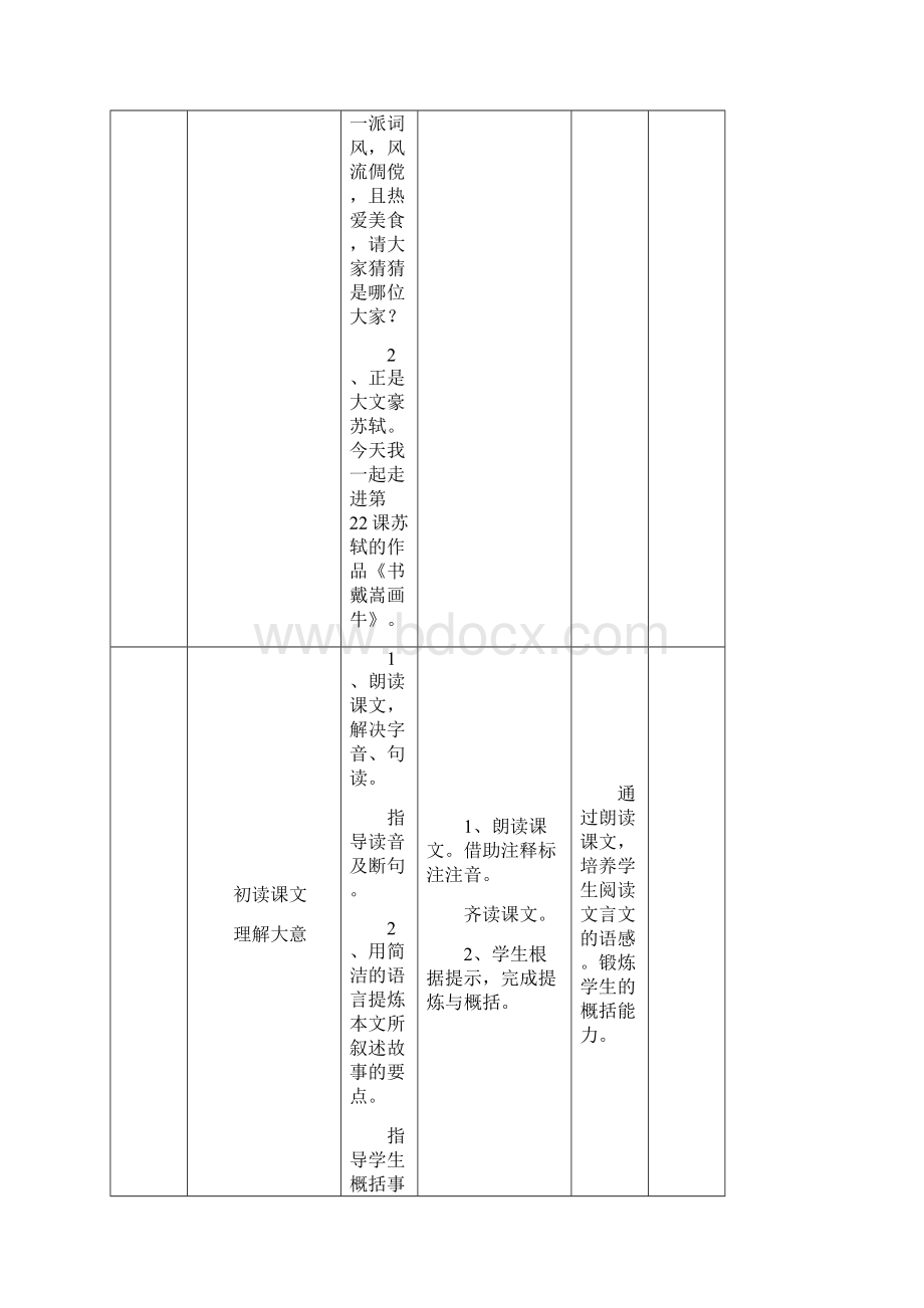 部编六年级上册文言文二则书戴嵩画牛教案精美版.docx_第2页