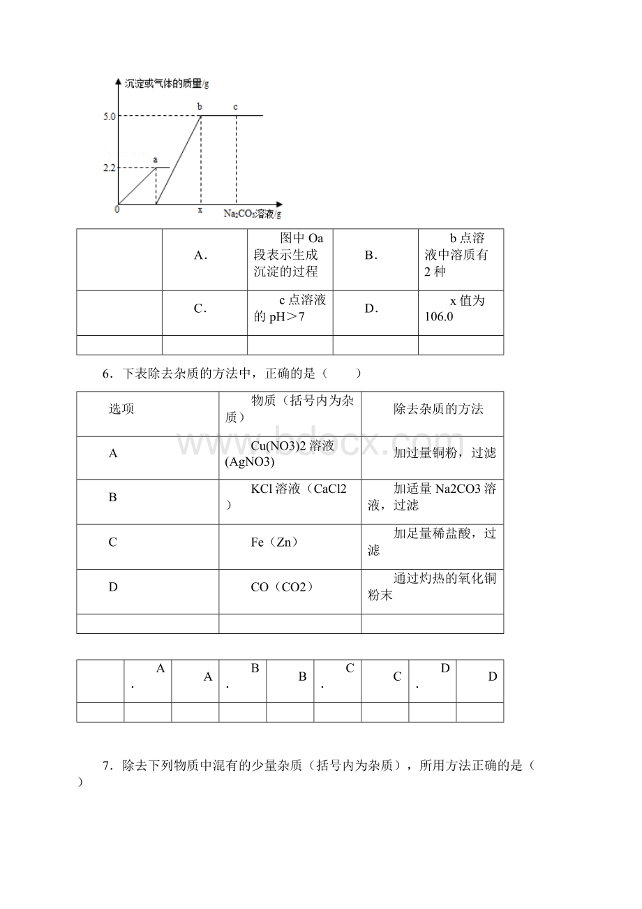 专题一 物质的检验鉴别与分离提纯习题文档格式.docx_第3页