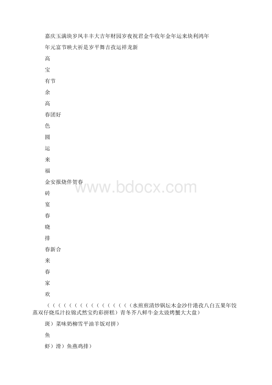 年夜饭菜单吉祥菜名docWord文档下载推荐.docx_第3页