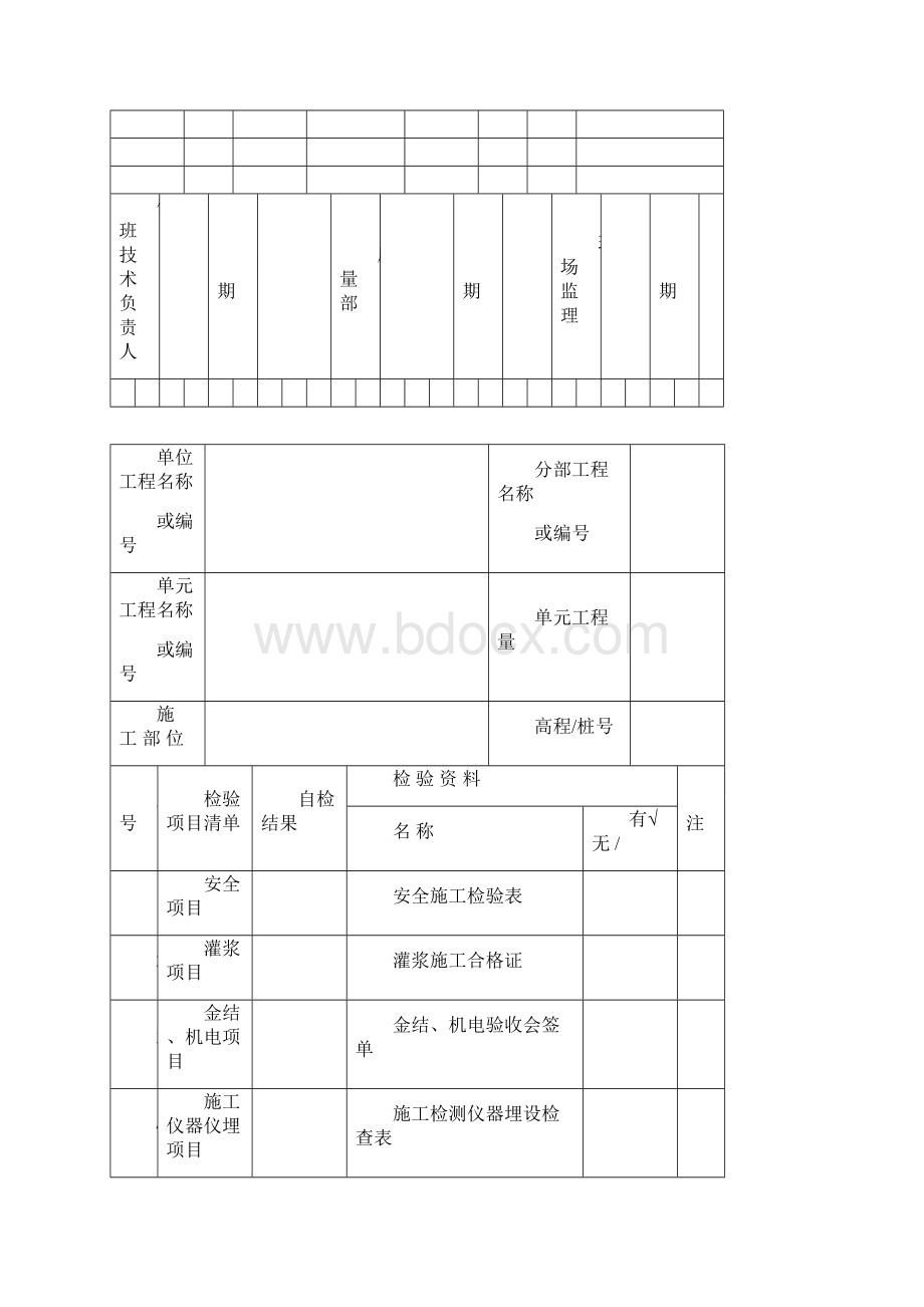 大坝常态混凝土单元工程仓号验收资料清单.docx_第3页