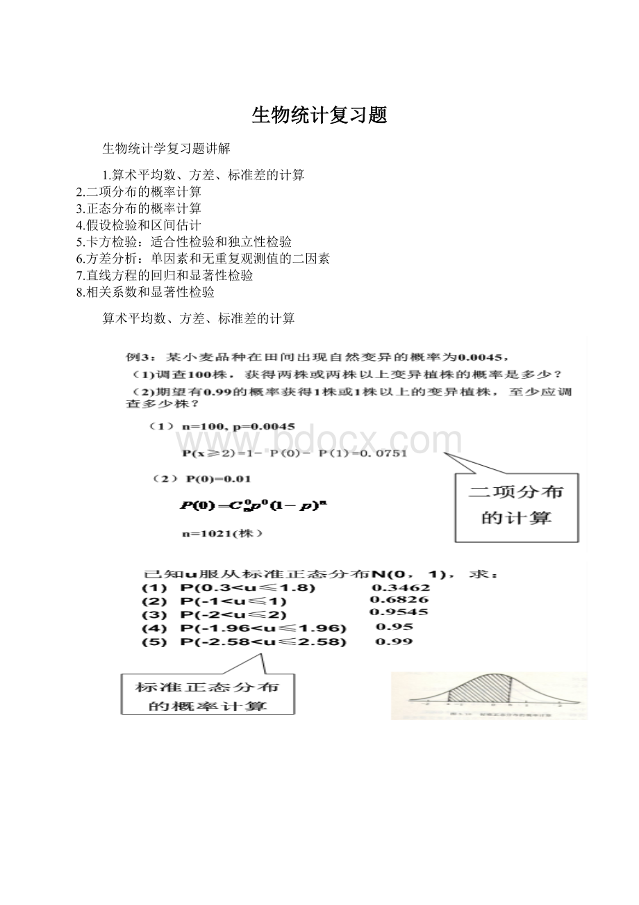 生物统计复习题Word下载.docx_第1页