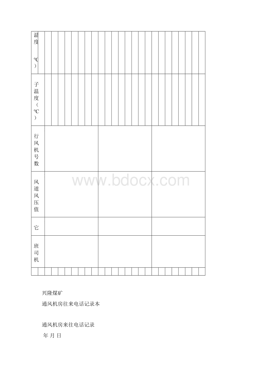 通风机房记录薄Word文件下载.docx_第3页