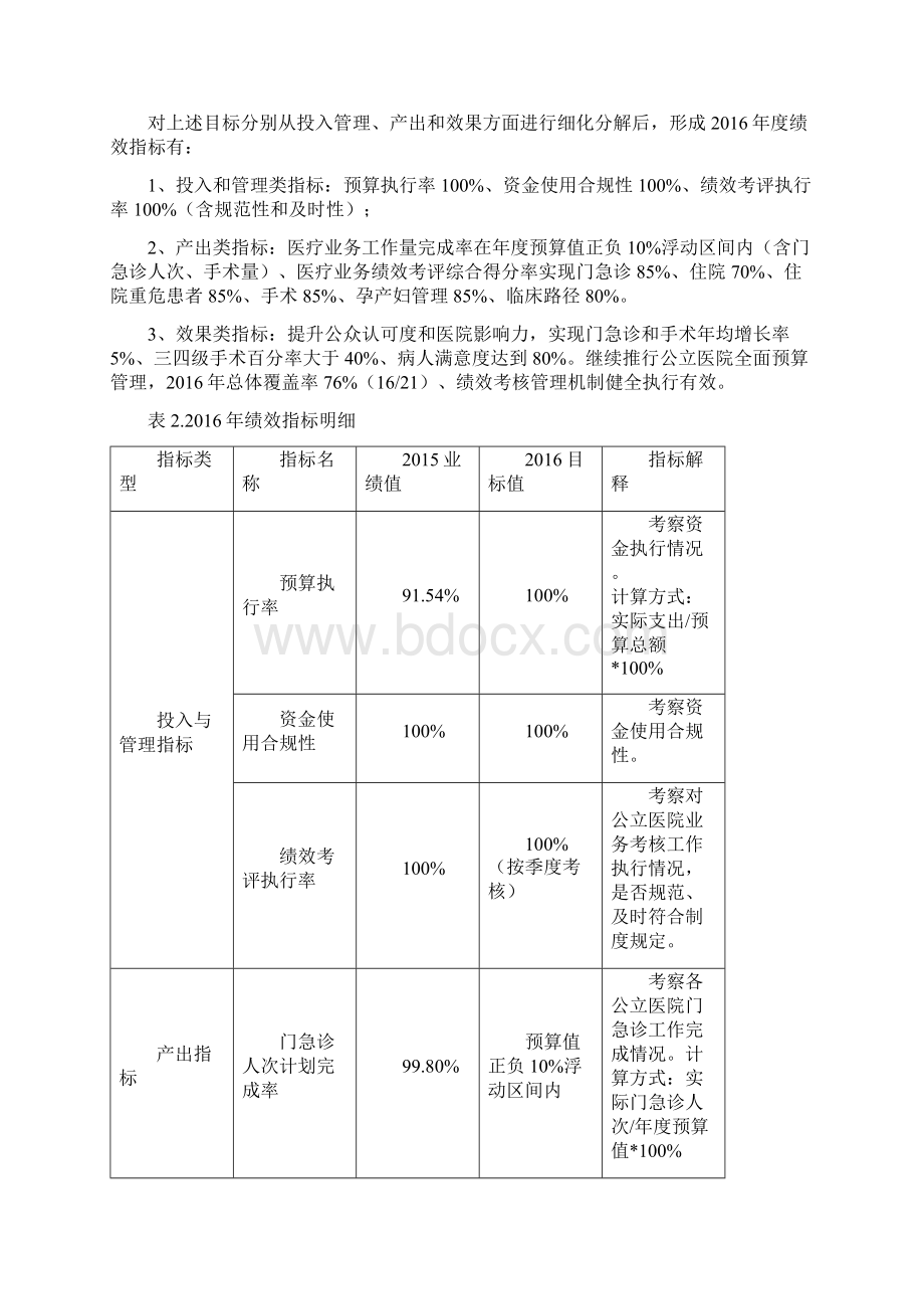 公立医院运行补贴项目绩效预算前评价报告Word格式.docx_第3页