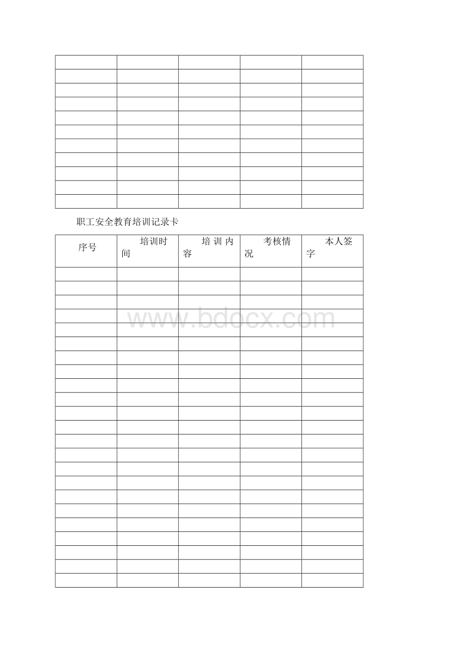 企业员工三级教育培训档案Word文档下载推荐.docx_第3页