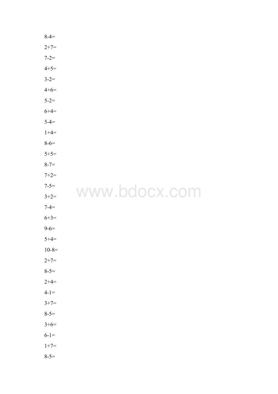 一年级数学上册口算练习33.docx_第3页