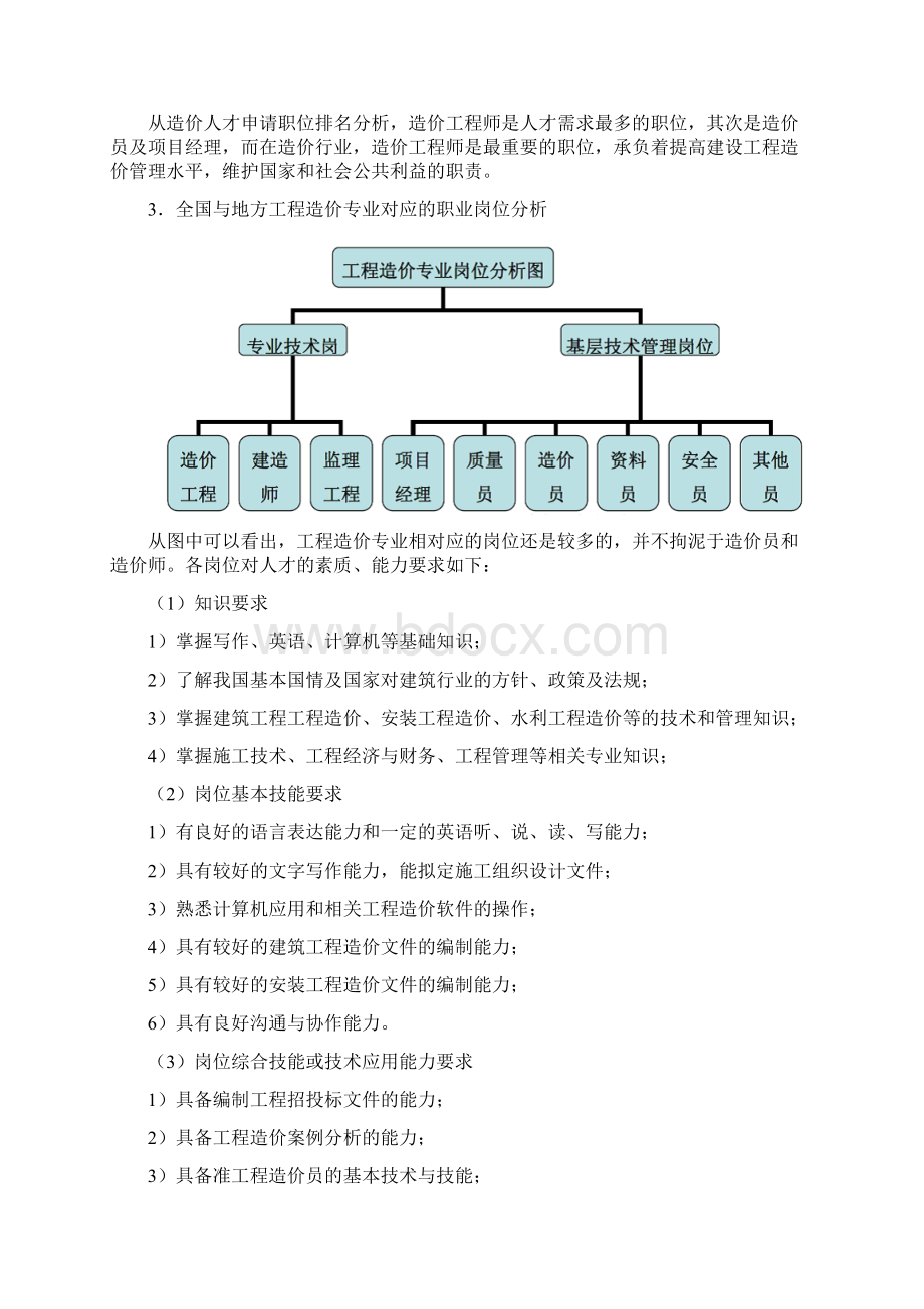 工程造价专业调研报告Word格式.docx_第3页