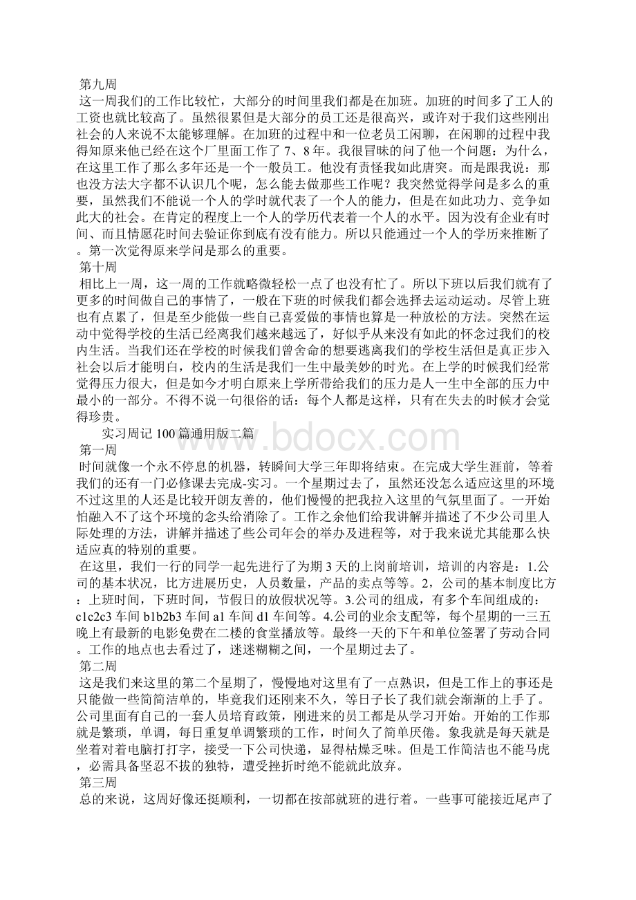 实习周记100篇通用版三篇.docx_第3页