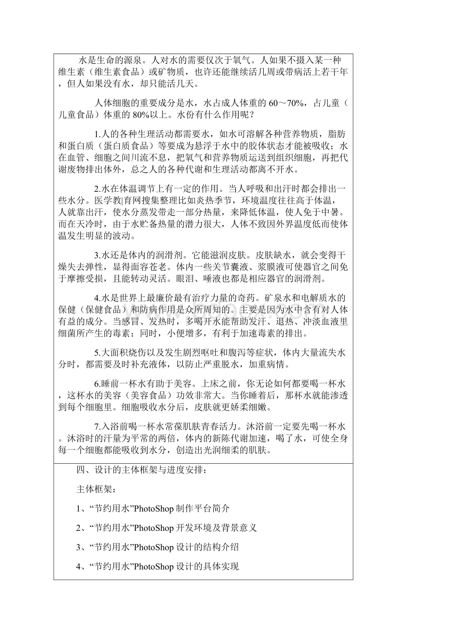 节约用水公益海报设计论文分析Word格式.docx_第2页