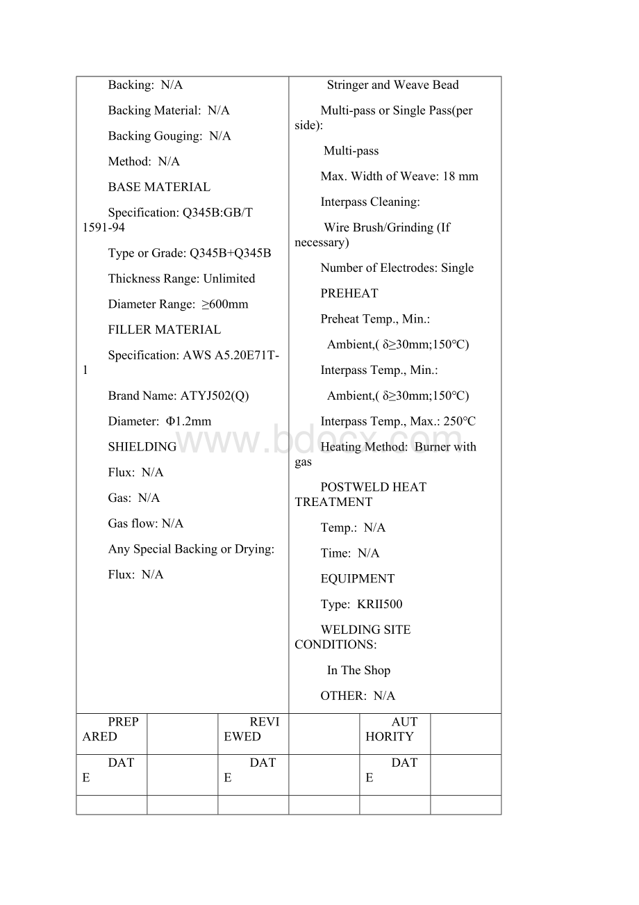 焊接工艺评定依照AWSD11要求编制Word文档下载推荐.docx_第2页