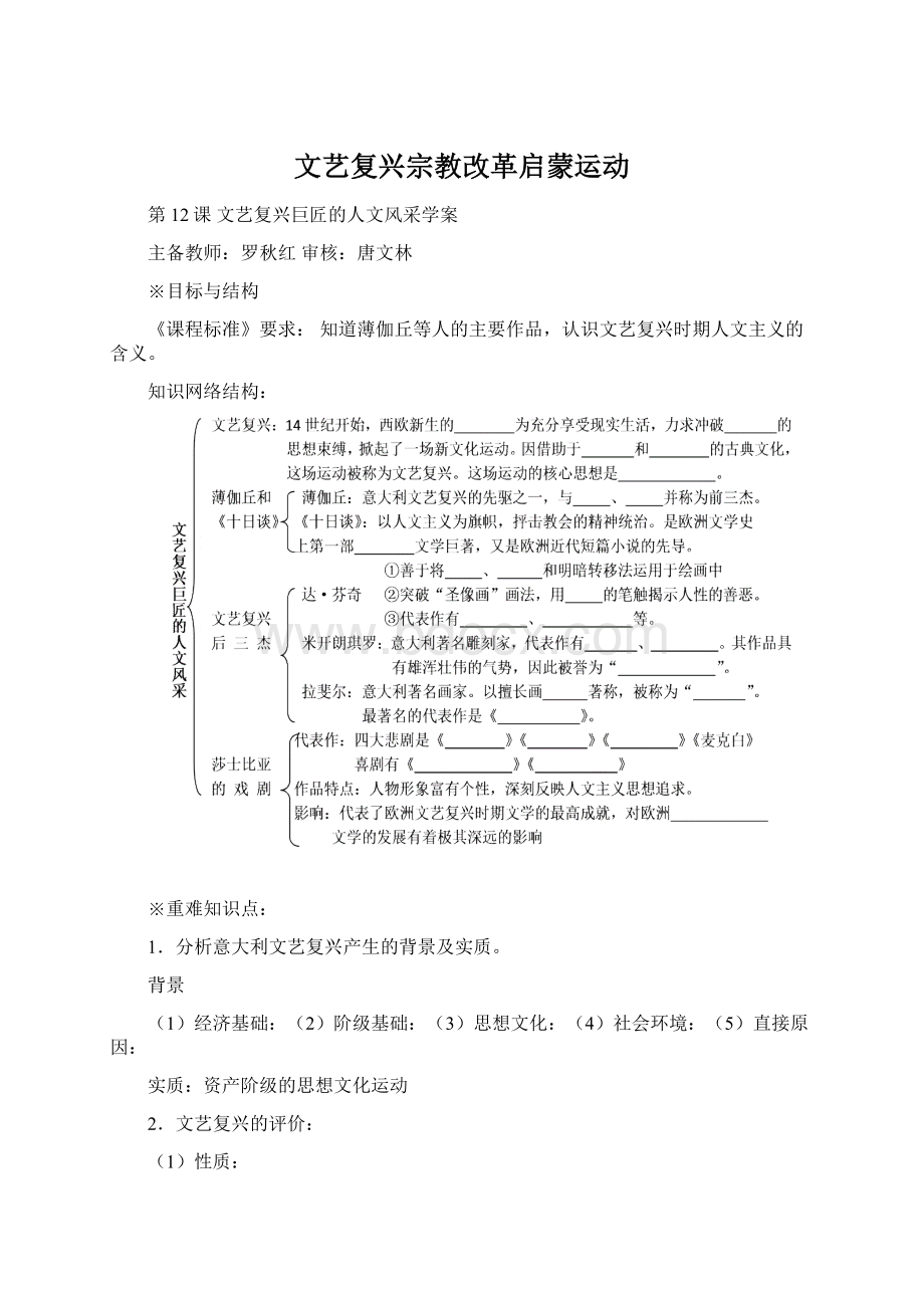 文艺复兴宗教改革启蒙运动.docx