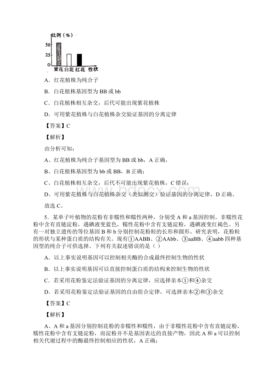 专题105 遗传定律的验证备战高考一轮复习重难点题型专项突破解析版Word文件下载.docx_第3页