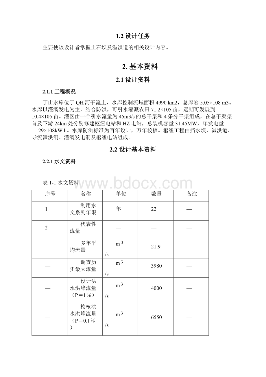 毕业设计水库工程设计.docx_第2页