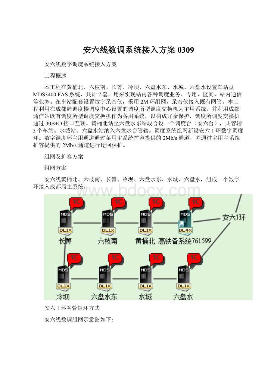 安六线数调系统接入方案0309Word文档下载推荐.docx