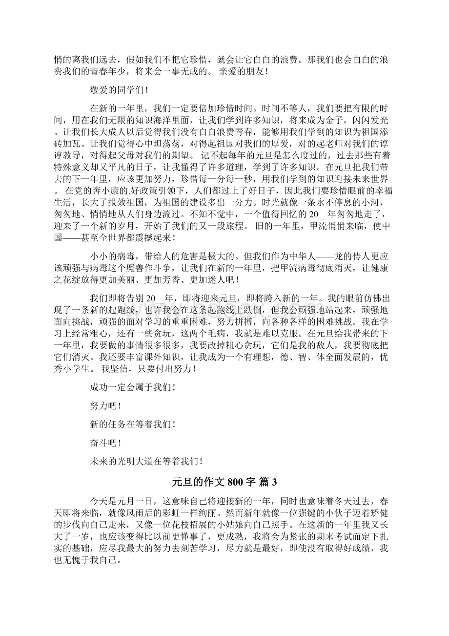 元旦的作文800字5篇可编辑Word文档格式.docx_第2页