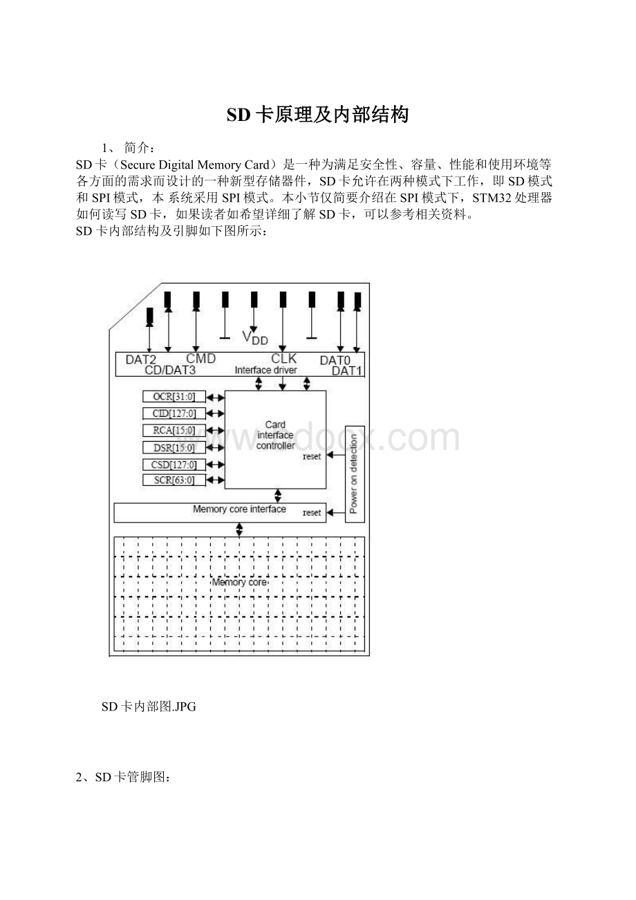 SD卡原理及内部结构.docx_第1页