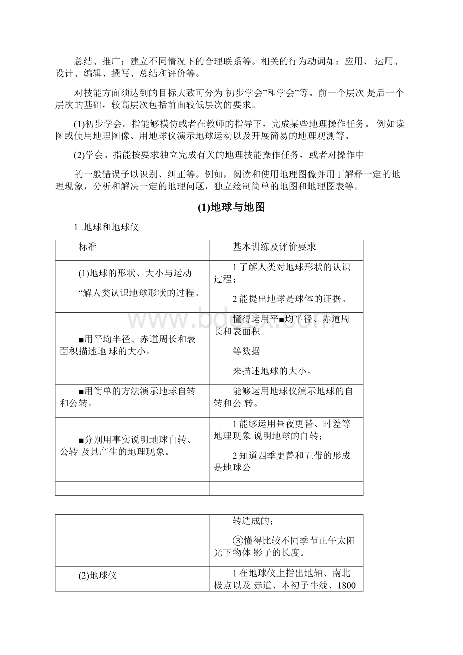 广东中考地理考试大纲文档格式.docx_第2页