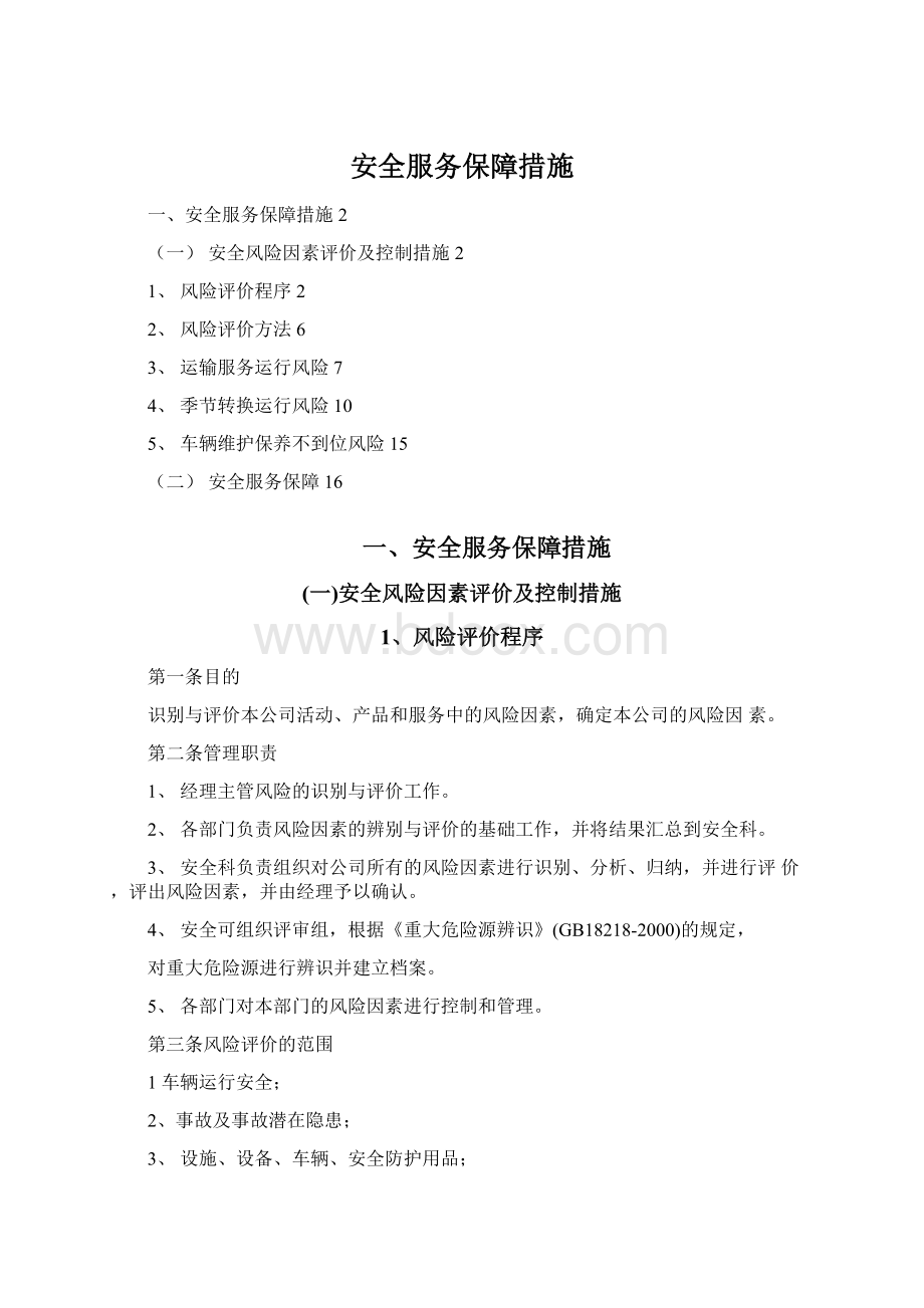 安全服务保障措施文档格式.docx