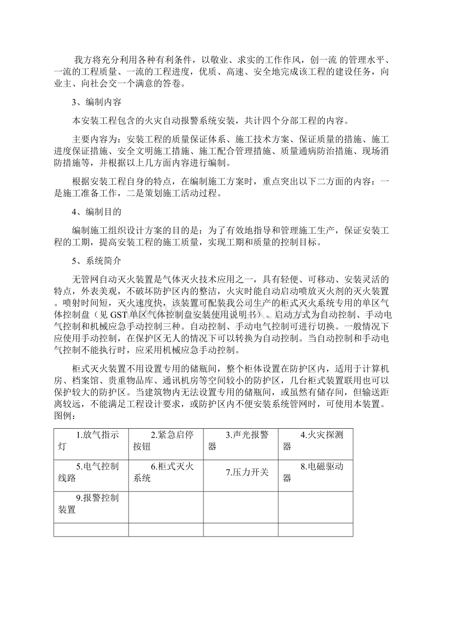 柜式七氟丙烷气体灭火系统施工方案Word下载.docx_第2页