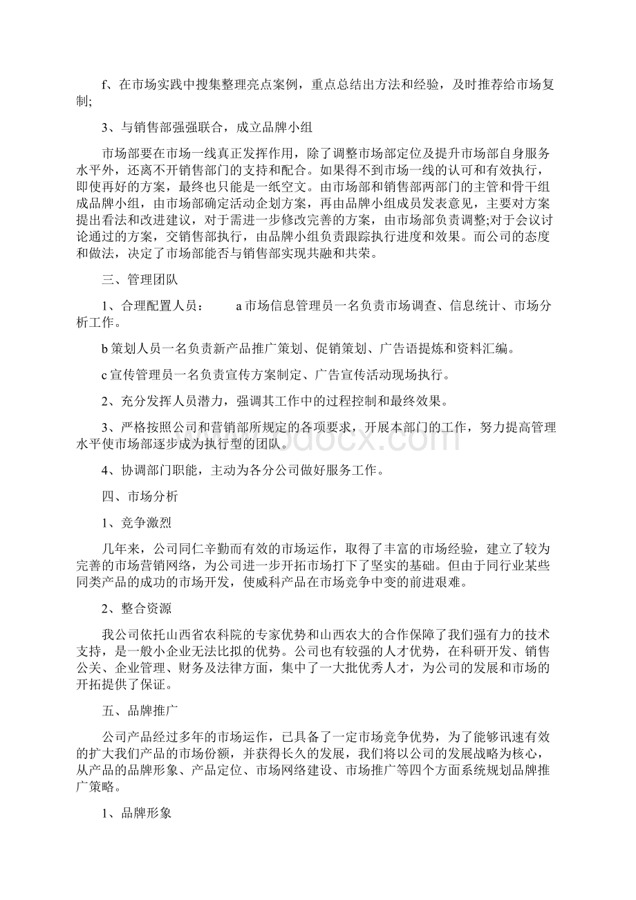 20XX年市场营销计划书市场营销计划书范文.docx_第2页