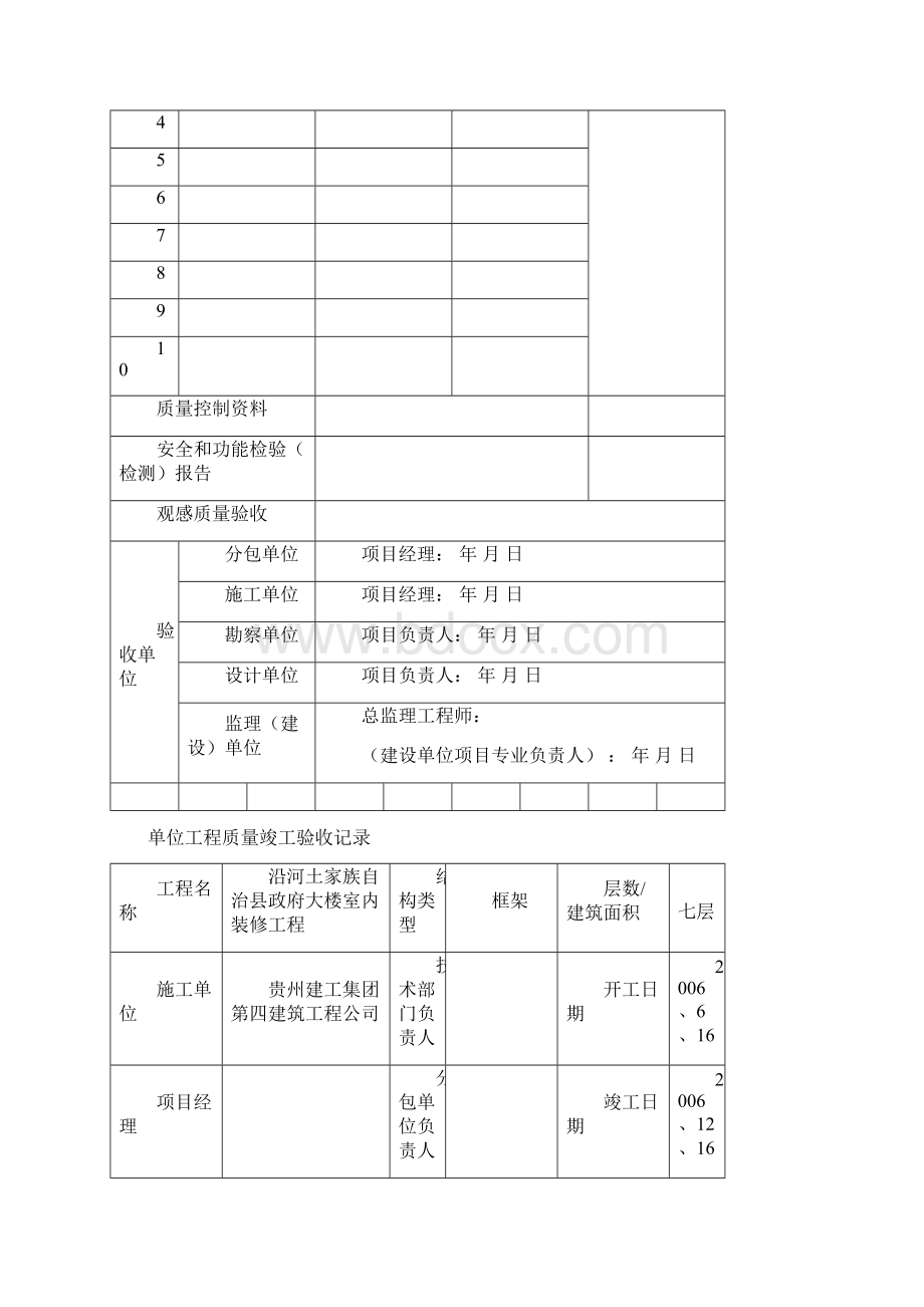 市政《建筑工程施工质量验收统一标准》表格Word下载.docx_第3页