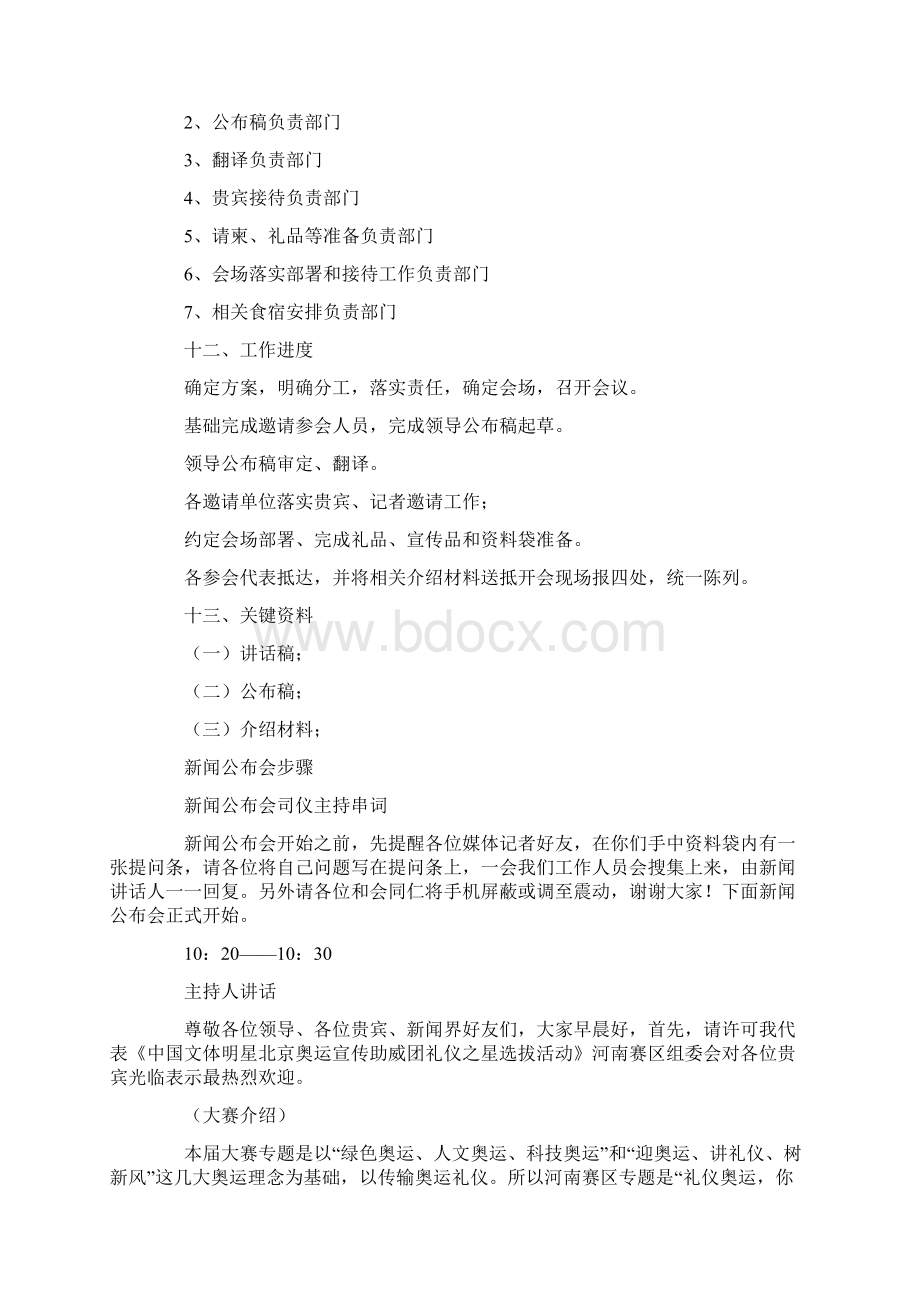 新闻发布会专项方案模板Word格式.docx_第2页