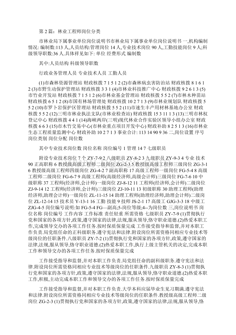 林业工程师岗位职责任务共7篇Word文档下载推荐.docx_第2页