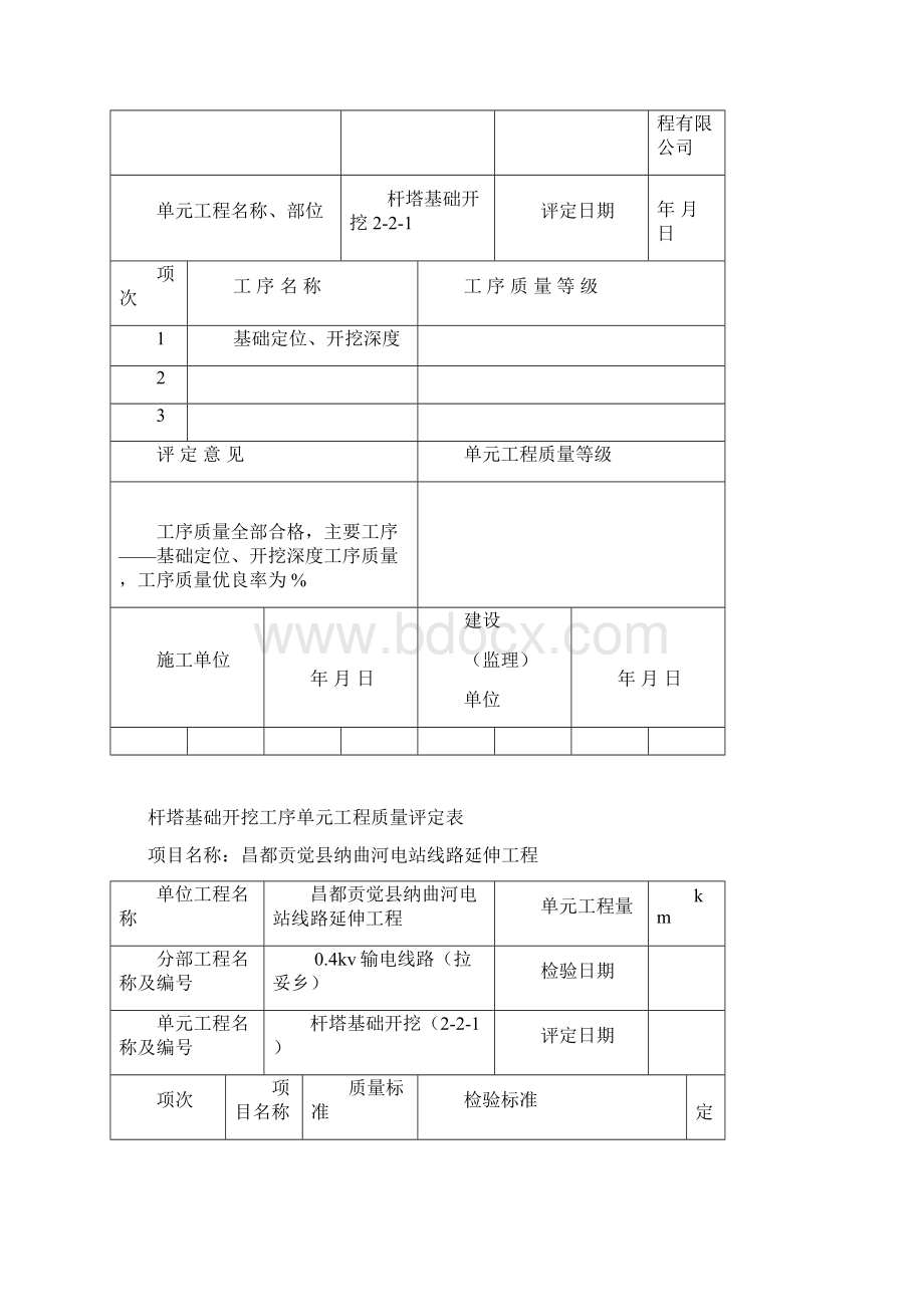 单元工程质量评定表.docx_第2页