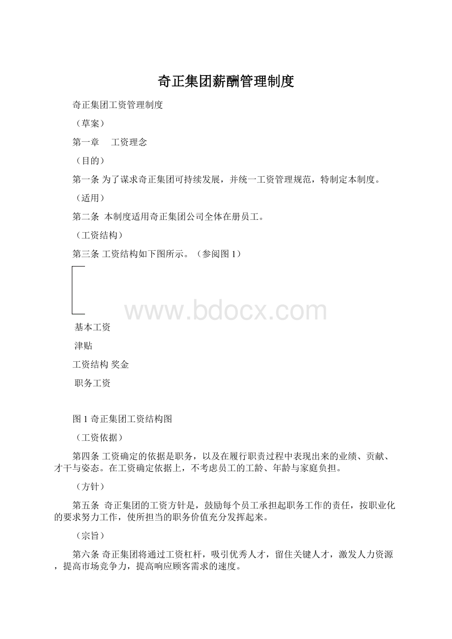 奇正集团薪酬管理制度.docx_第1页