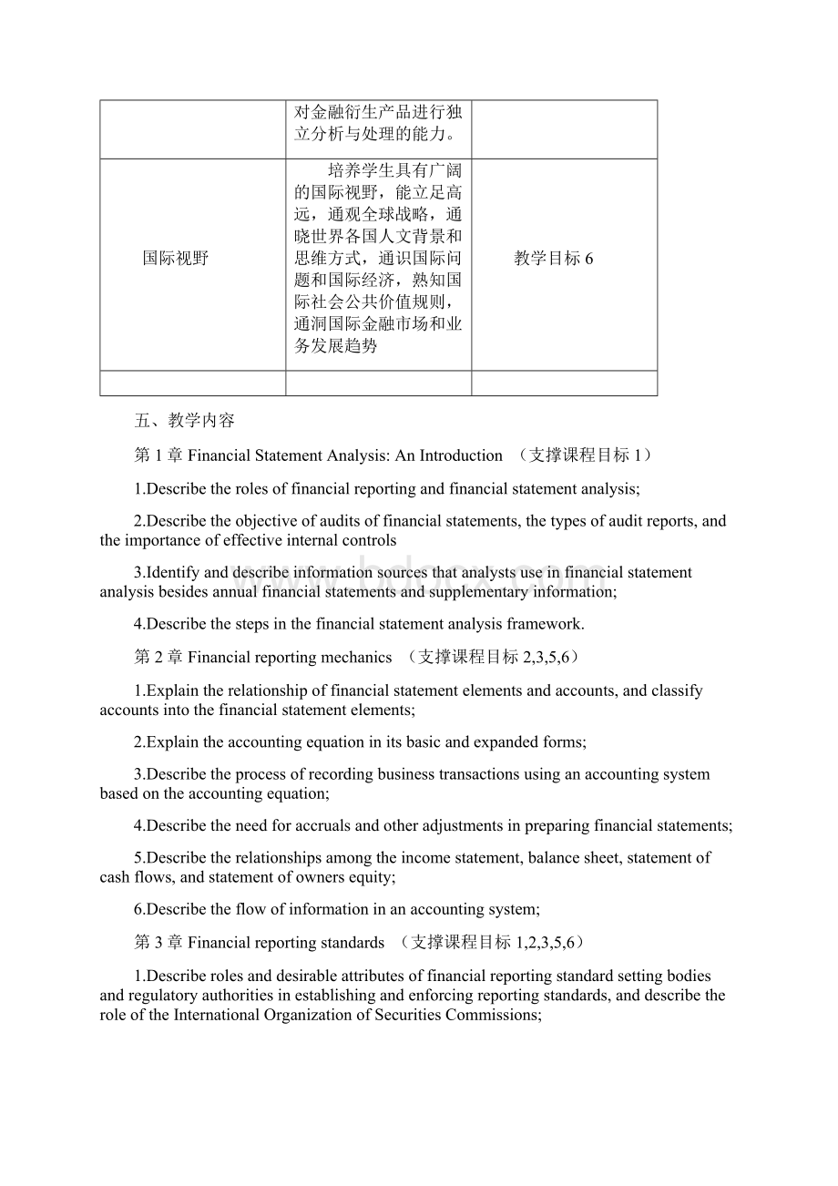 财务报告分析教学大纲Word格式.docx_第3页