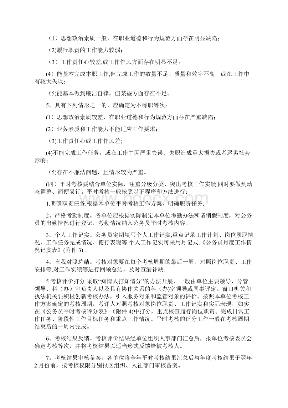 公务员考核奖惩细则呕心沥血整理版Word下载.docx_第3页