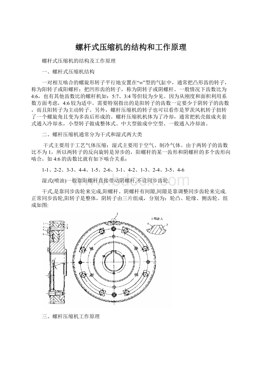 螺杆式压缩机的结构和工作原理.docx_第1页